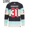 Adidas Maillot de Hockey Seattle Kraken Philipp Grubauer 2023-24 Bleu Winter Classic Authentic - Enfant